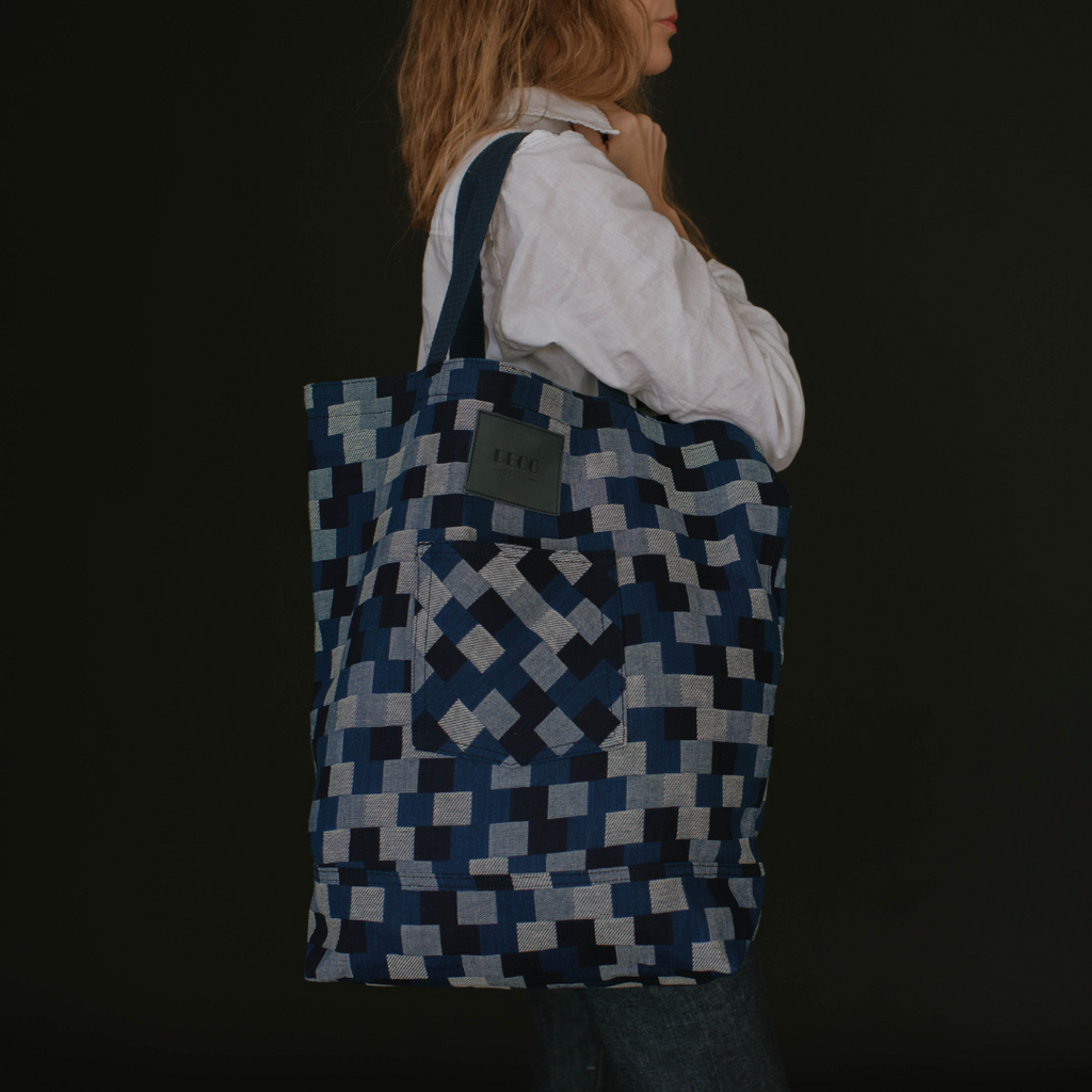 Opening ceremony plaid tote hot sale