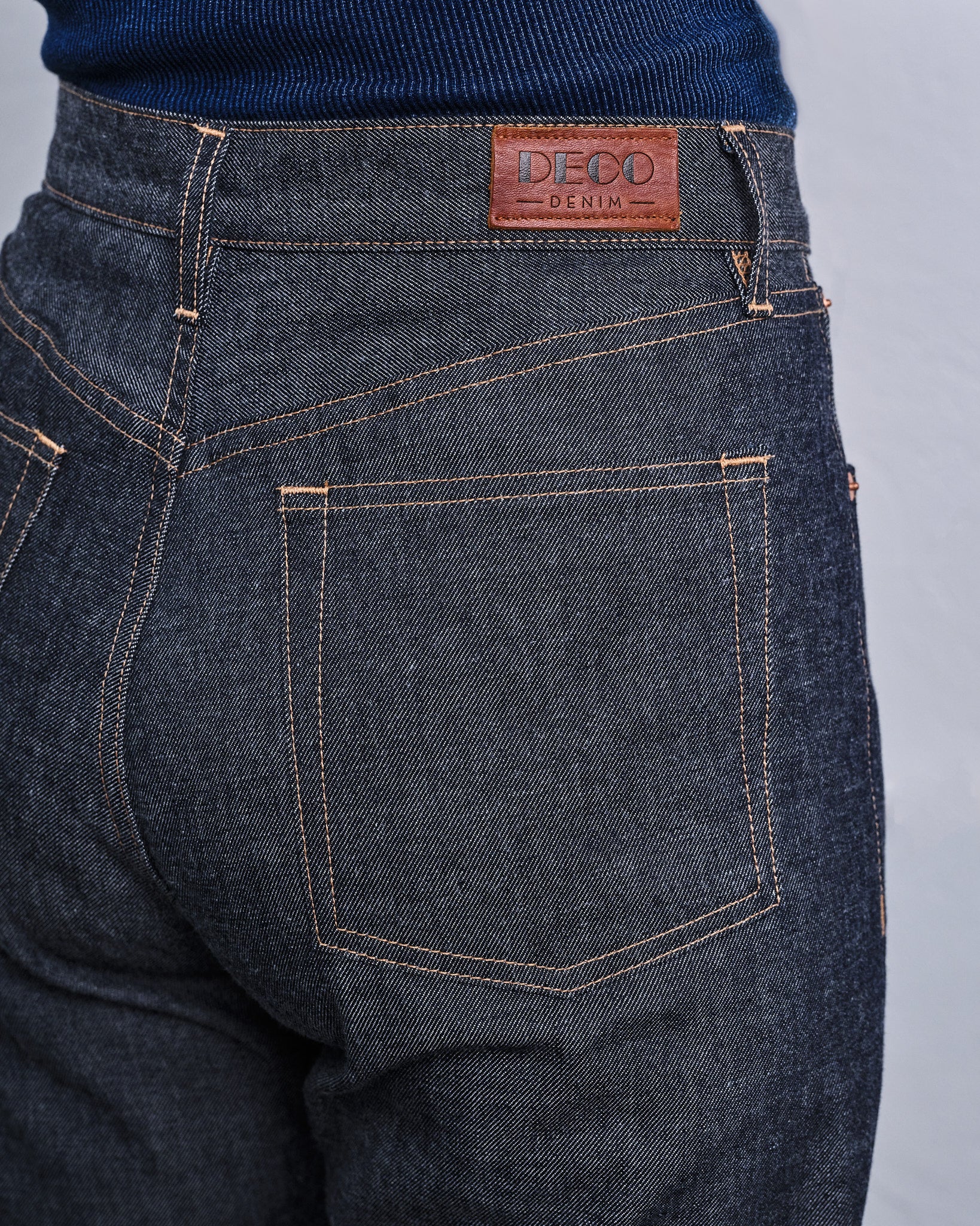 Deco Denim High Rise Straight Jeans | Selvedge