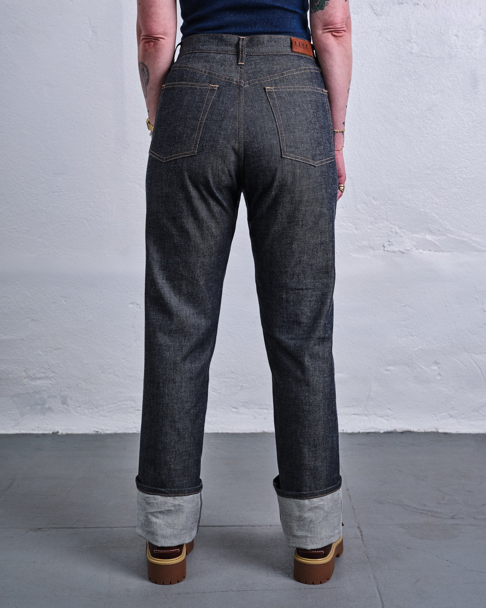 Deco Denim High Rise Straight Jeans | Selvedge