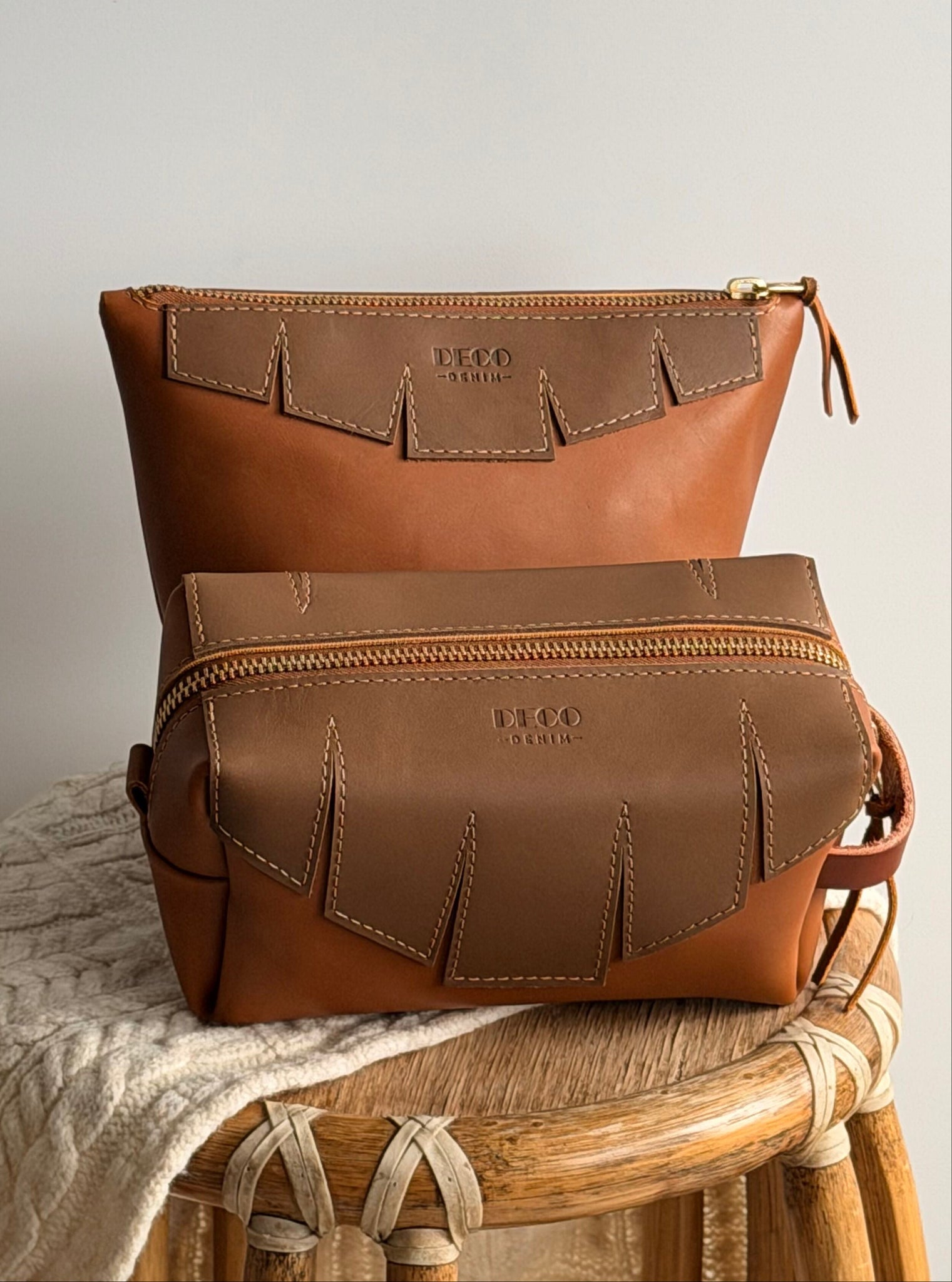 Seen here, the bottom rectangular pouch.