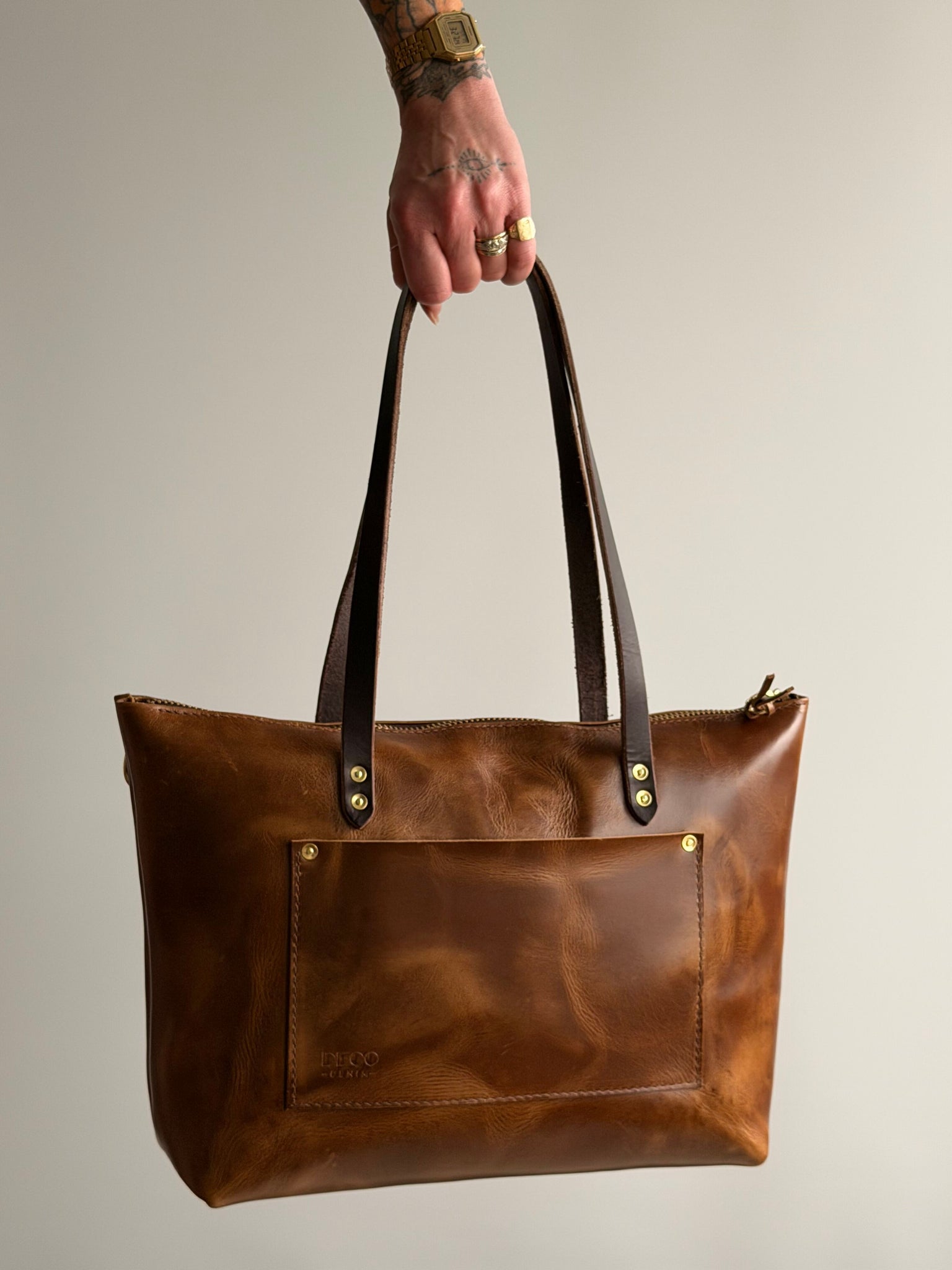 Deluxe Tote Bag —  Honey Napa Excel