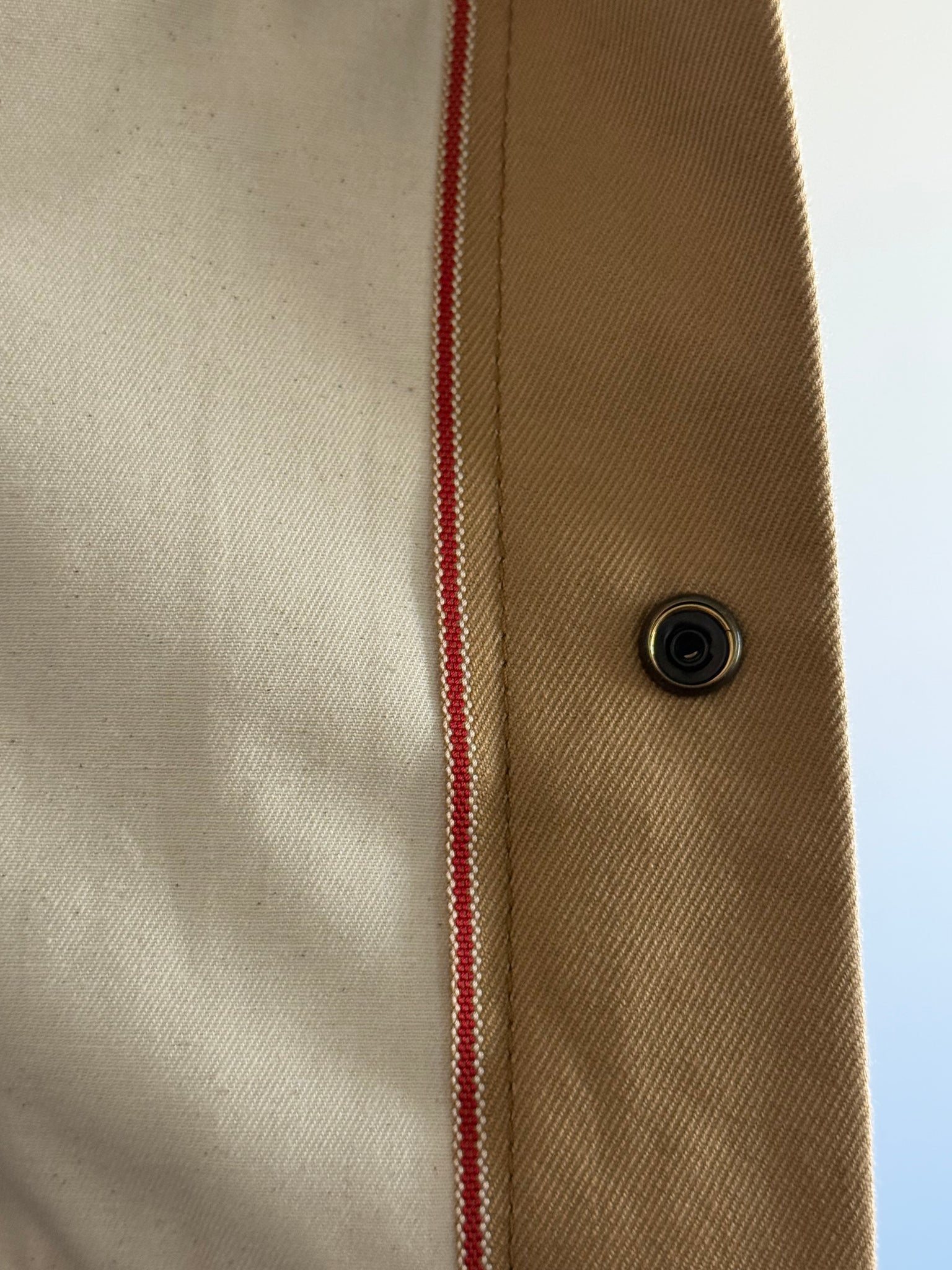 Lightweight Selvedge Khaki Trucker Jacket