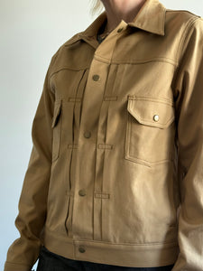 Lightweight Selvedge Khaki Trucker Jacket