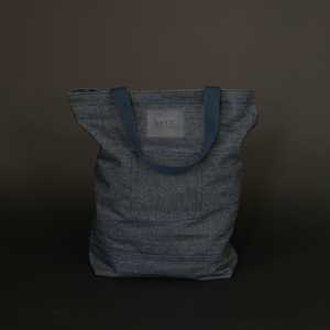 Selvedge Denim Tote Bag - Blue Handle